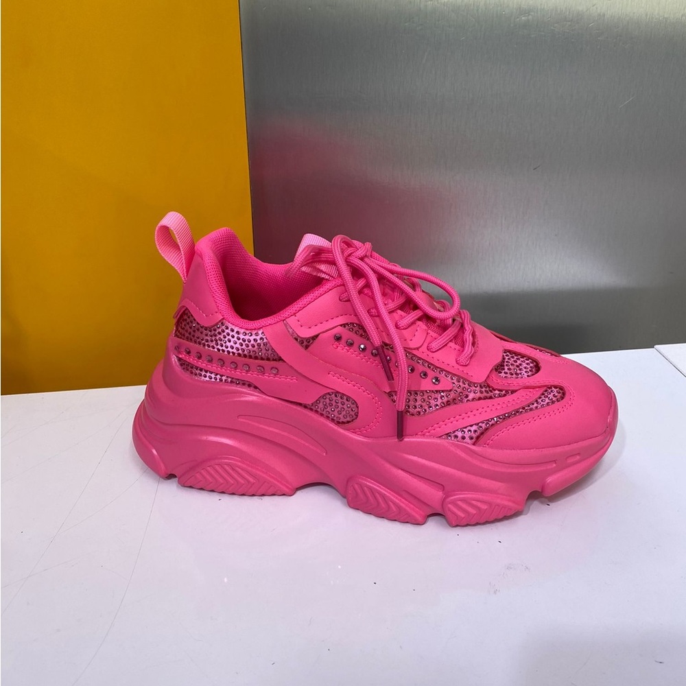 Chunky Hot Pink Women's Fashion Sneakers